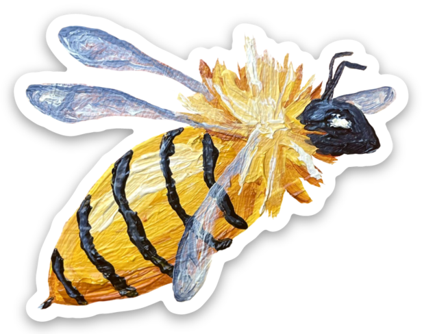 Queen Bee Sticker – Birdie Mae Designs