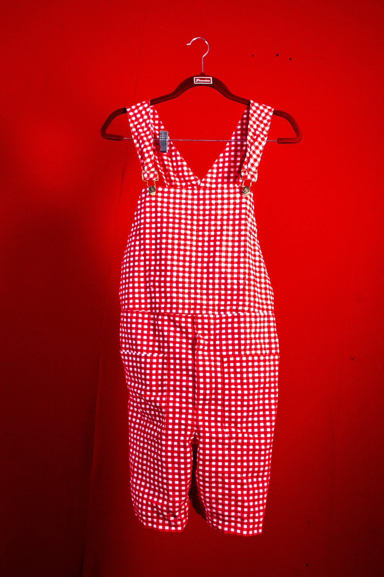 Gingham Overalls