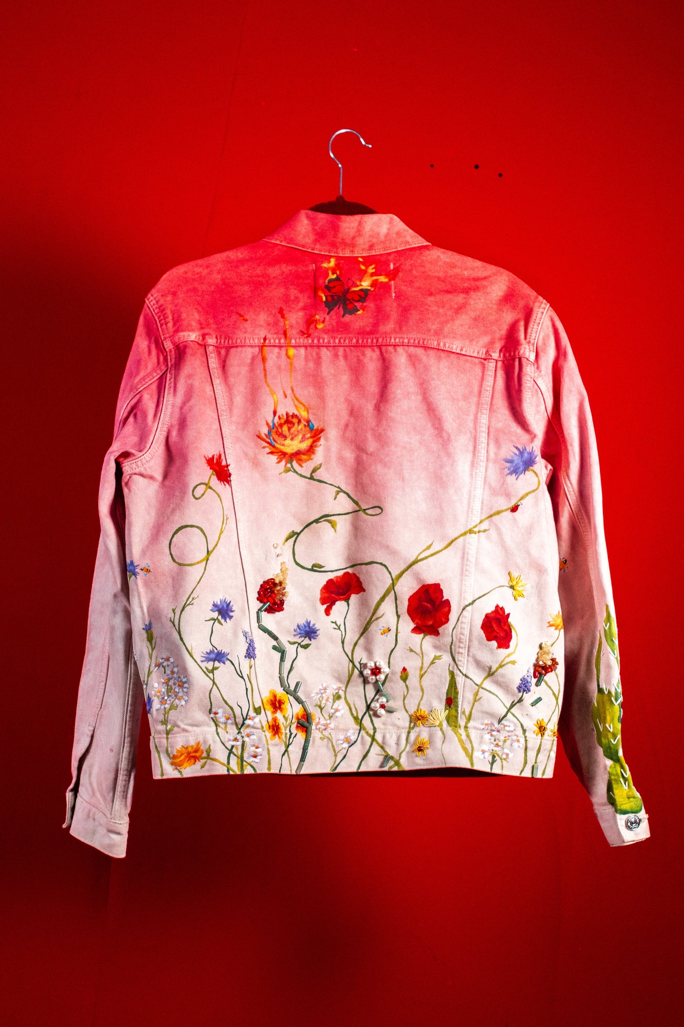 Garden Hand Painted Denim Jacket