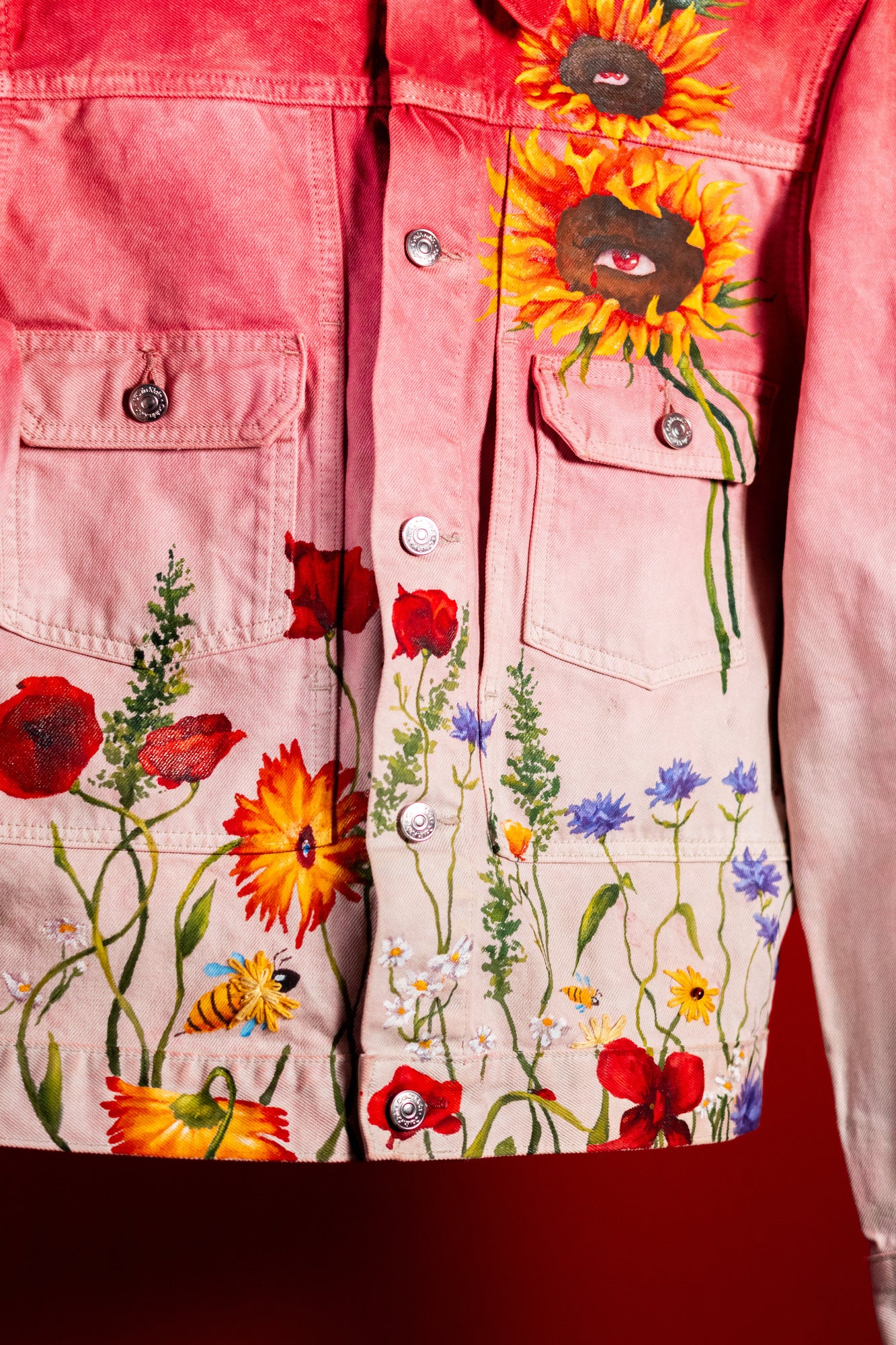 Garden Hand Painted Denim Jacket