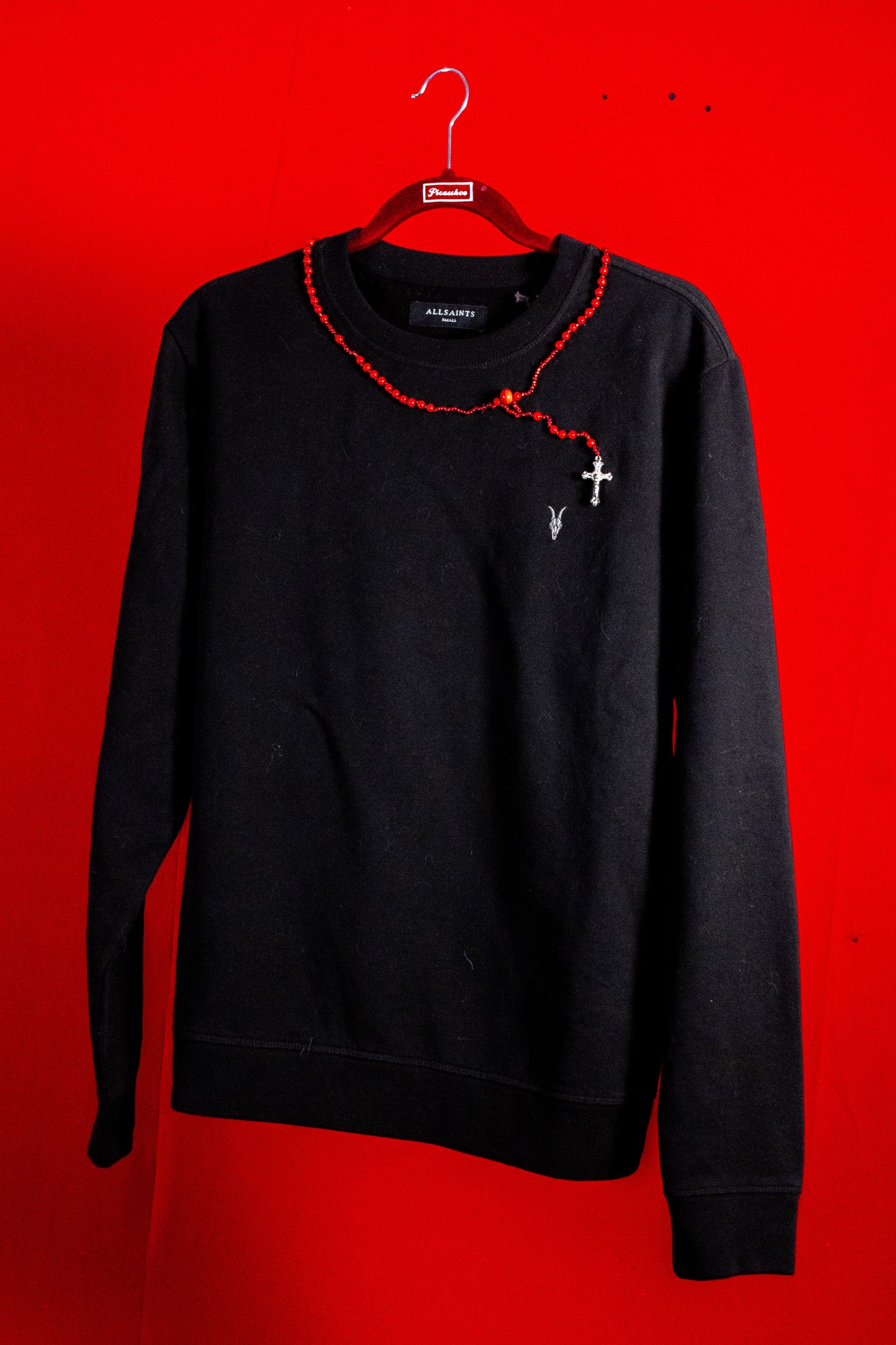 Trompe L'oeil Rosary Crewneck